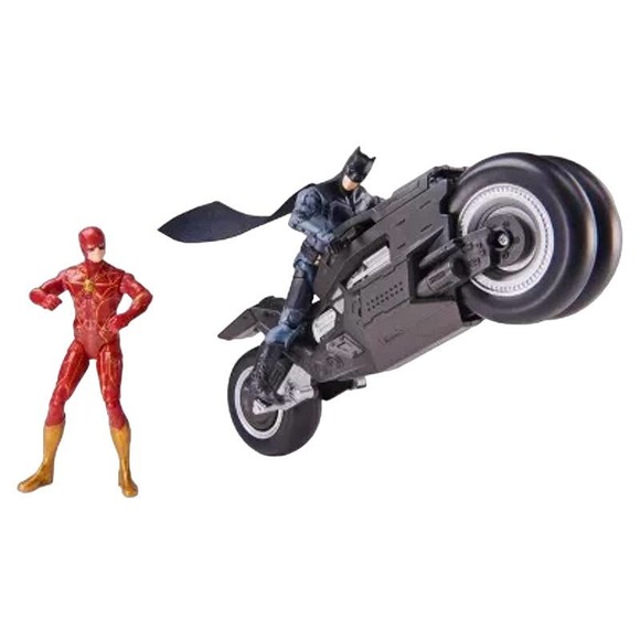 DC Comics The Flash Batcycle with Action Figures - 3pk - Picture 3 of 3